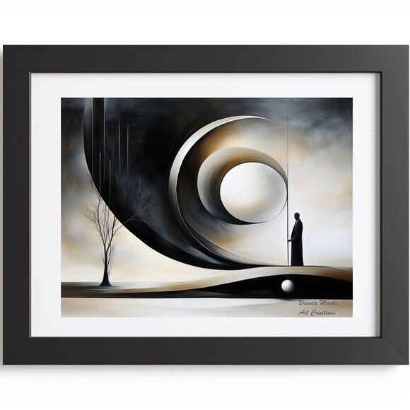 Matted Print Direct From Artist  Abstract 10 - Picture 1 of 4
